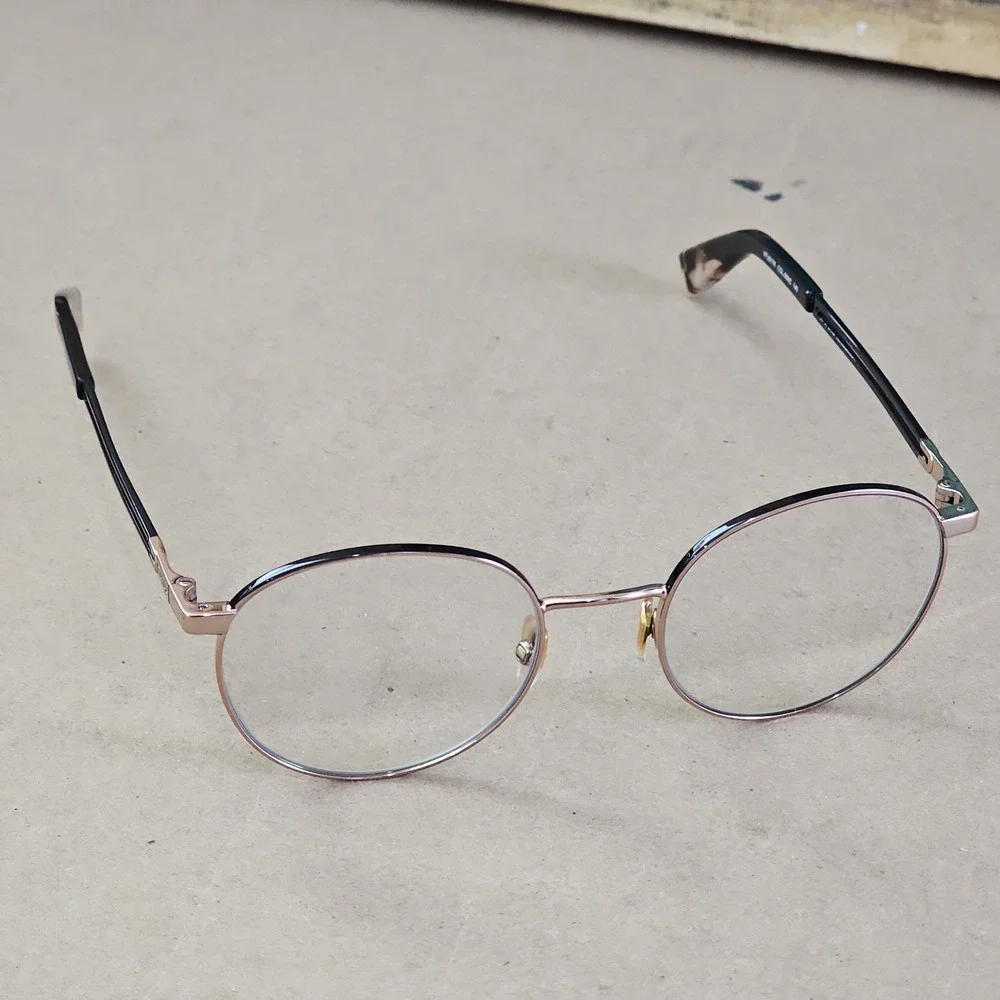 Furla VFU617K Round Eyeglasses Gold Black 50-19-140 Col.08MZ Frames